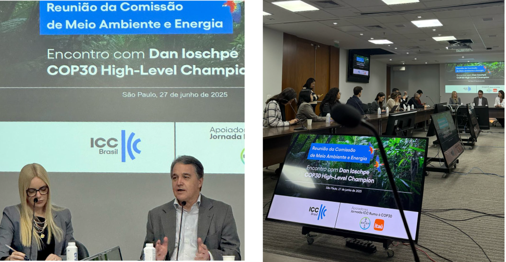 Dan Ioschpe, High-Level Climate Champion da COP30, em encontro realizado pela ICC Brasil